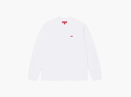 Одежда Supreme Small Box L/S Tee «White» belye
