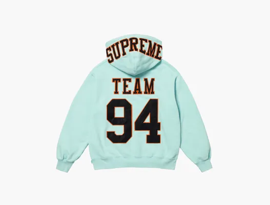 Одежда Supreme Team 94 Hooded Sweatshirt «Aqua» golubye