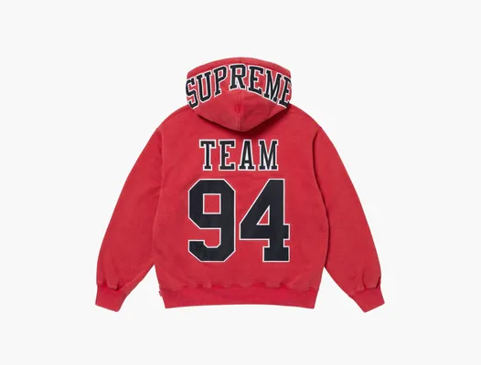 Одежда Supreme Team 94 Hooded Sweatshirt «Red» krasnye 