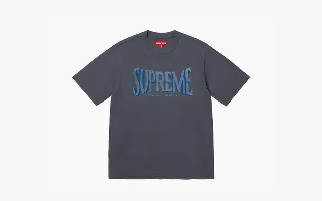 Одежда Supreme SS25 T Shirts Unisex «Marine Blue» sinie