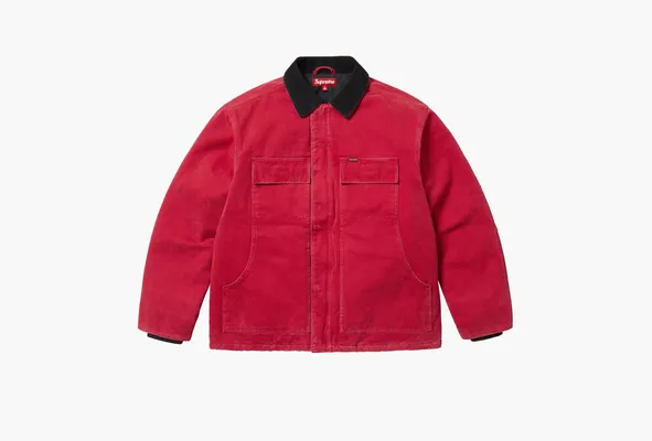  Supreme Old English Canvas Work Jacket «Red» krasnye 