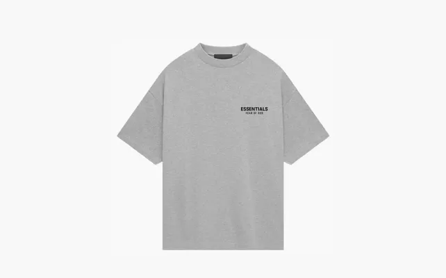Одежда Fear of God Essentials Jersey Crewneck Tee «Light Heather Grey» serye