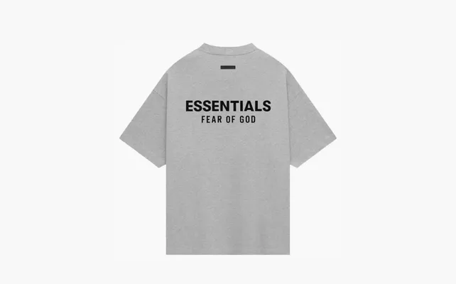 Одежда Fear of God Essentials Jersey Crewneck Tee «Light Heather Grey» serye