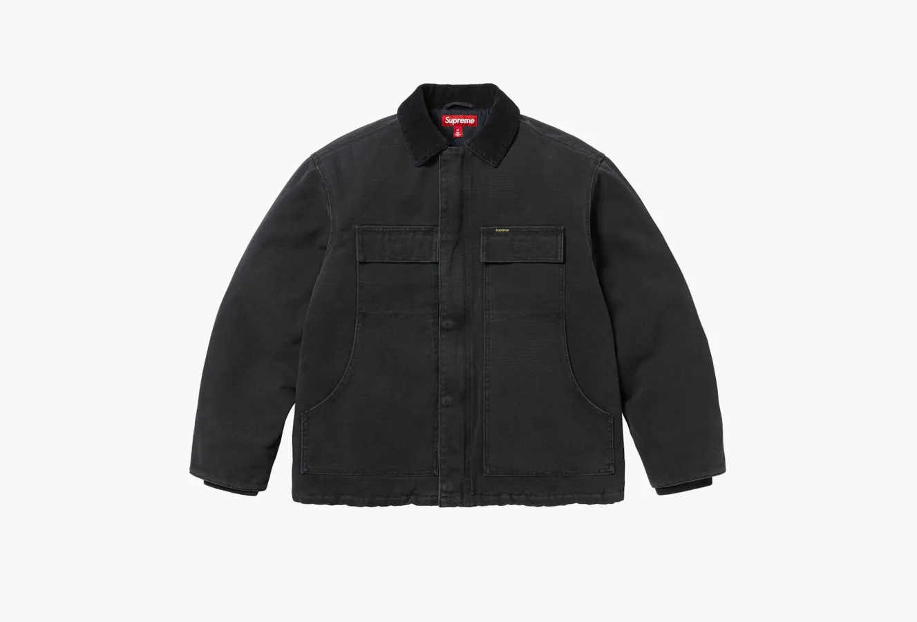 Supreme Old English Canvas Work Jacket «Black»
