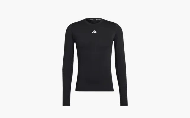 Одежда Adidas Techfit Compression Training Long Sleeve T-Shirt 'Black' chyernye