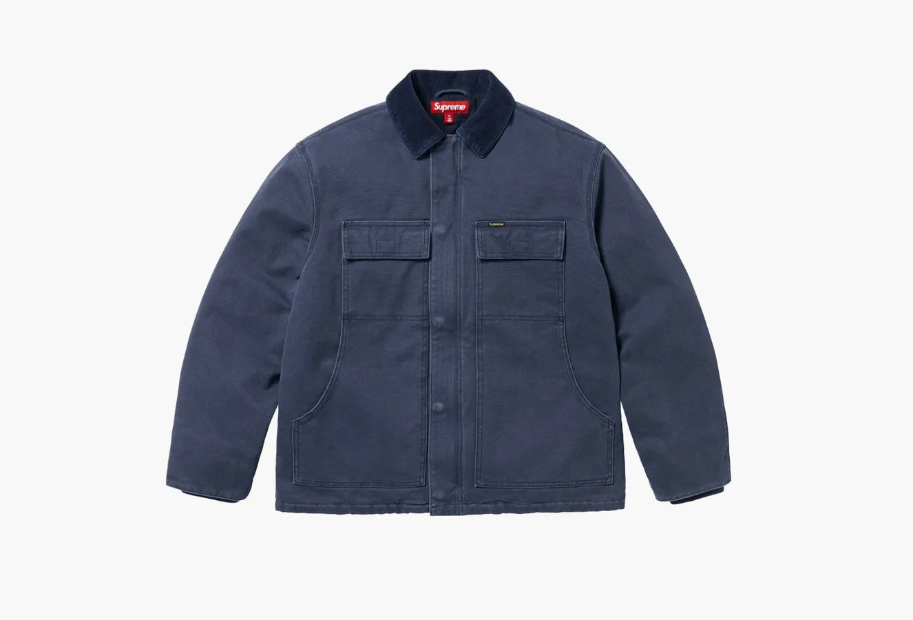 Supreme Old English Canvas Work Jacket «Navy»