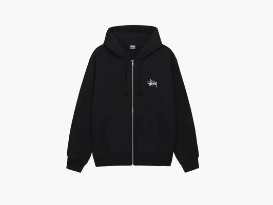 Одежда Stussy Big & Meaty Zip Hoodie «Black» chyernye