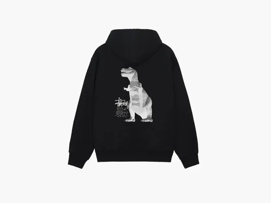 Одежда Stussy Big & Meaty Zip Hoodie «Black» chyernye