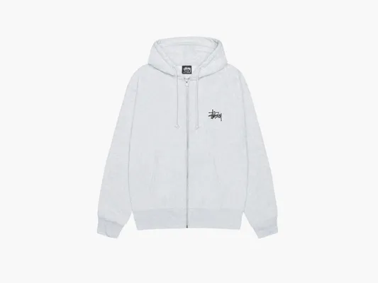 Одежда Stussy Big & Meaty Zip Hoodie «Ash Heather» serye