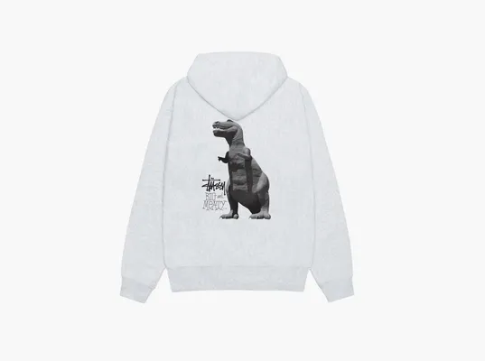 Одежда Stussy Big & Meaty Zip Hoodie «Ash Heather» serye