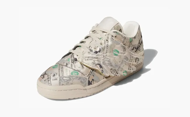  Adidas Jeremy Scott x Forum Wings 1.0 Low «Money» kremovye