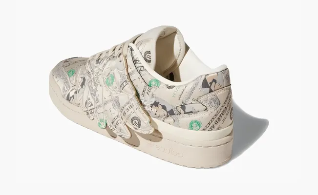  Adidas Jeremy Scott x Forum Wings 1.0 Low «Money» kremovye