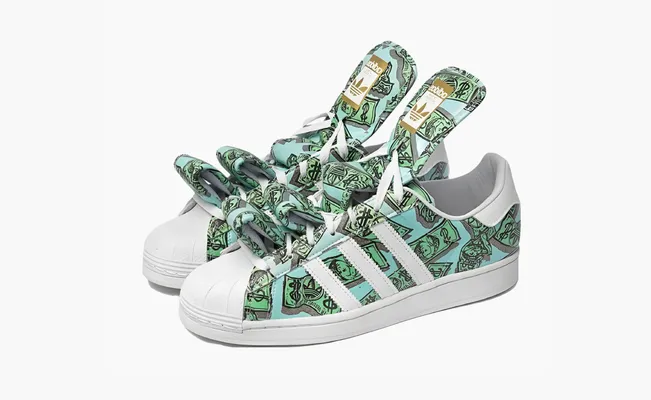  Adidas Jeremy Scott x Superstar «Money» zelyenye