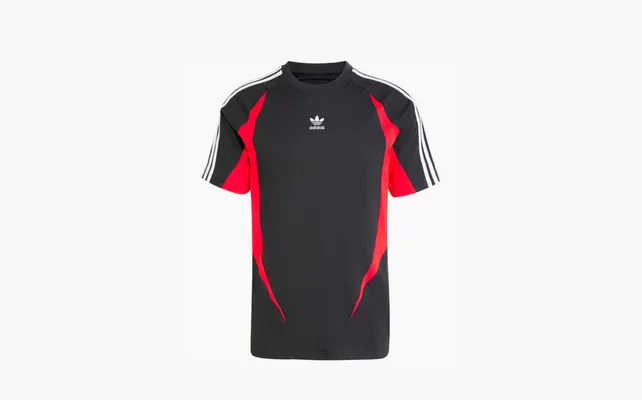 Одежда Adidas Archive Trefoil embroidered T shirt «Black/Better Scarlet Red» chyernye