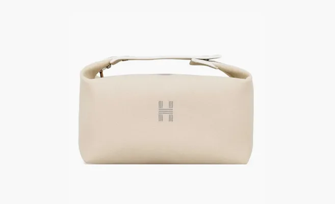 Сумки HERMES Cosmetic bag «Bride with straps» kremovye