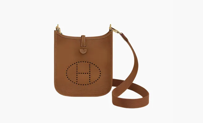 Сумки HERMES Brown Leather Shoulder Bag «Brown» korichnevye