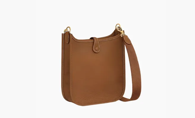 Сумки HERMES Brown Leather Shoulder Bag «Brown» korichnevye