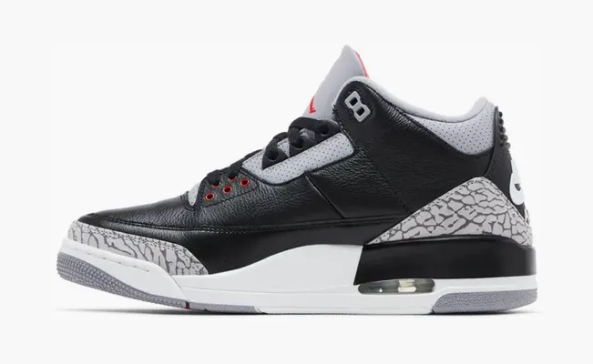 Кроссовки Air Jordan 3 Retro OG «Black Cement' 2024» chyernye