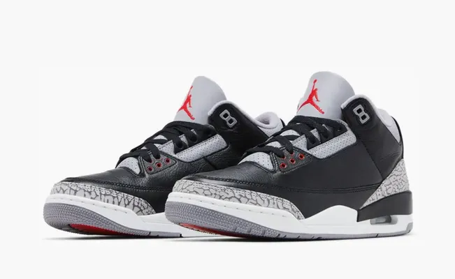 Кроссовки Air Jordan 3 Retro OG «Black Cement' 2024» chyernye