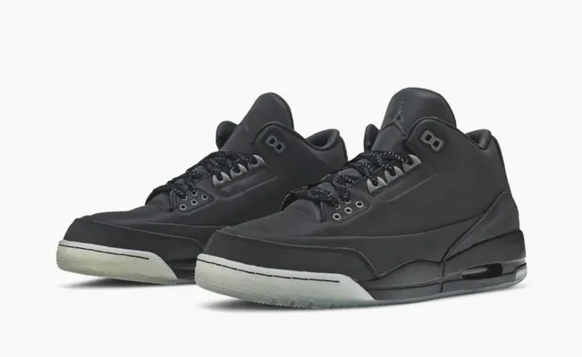 Кроссовки Air Jordan 3 5Lab3 «Reflective Black» chyernye