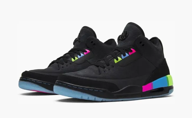 Кроссовки Air Jordan 3 Retro SE «Quai 54 2018» chyernye
