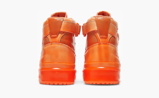  Adidas Jeremy Scott x Forum High «Dipped - Signal Orange» oranzhevye