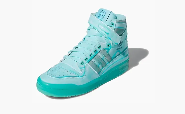  Adidas Jeremy Scott x Forum High «Dipped - Acid Mint» zelyenye