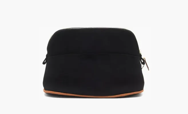 Сумки HERMES Bolide Canvas Bowling Bag Canvas Bag Storage Bag «Black» chyernye