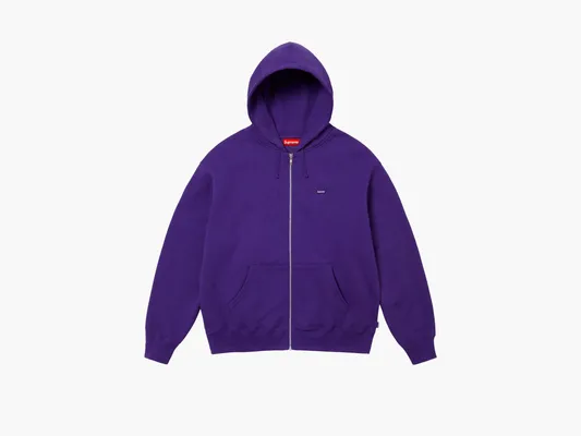 Одежда Supreme Small Box Zip Up Hooded Sweatshirt «Purple» fioletovye