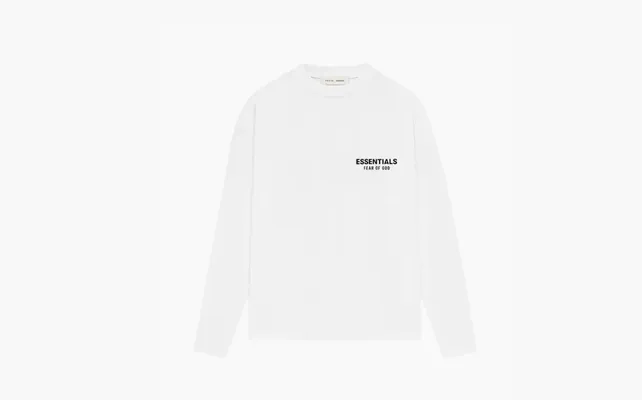 Одежда Fear of God Essentials Classic Long-Sleeve Tee «Bright White» belye