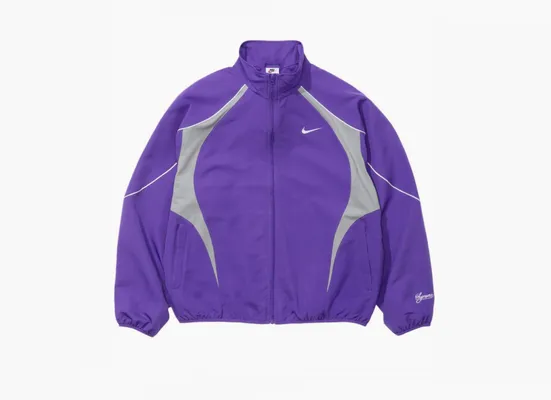  Supreme x Nike Track Jacket «Purple» fioletovye