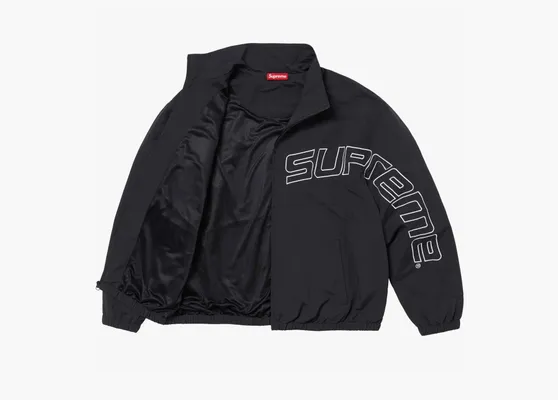  Supreme Curve Track Jacket  «Black» chyernye