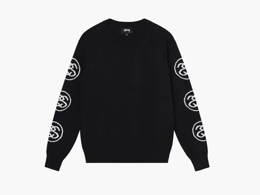 Одежда Stussy SS-Link Sweater  «Black» chyernye