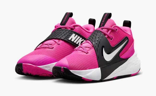 Кроссовки Nike Team Hustle D12 GS «Laser Fuchsia» розовый