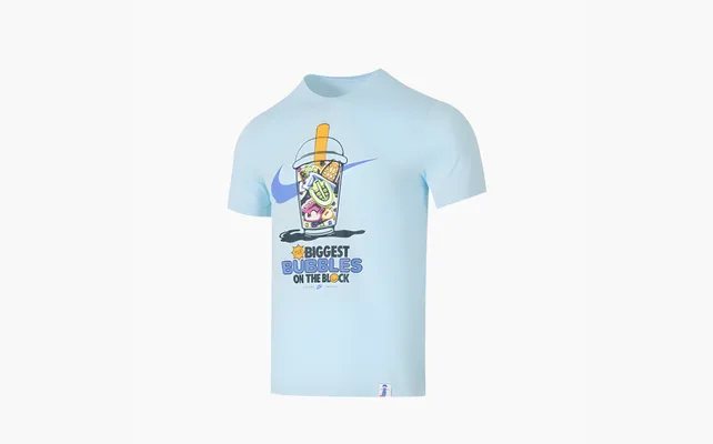 Одежда Nike Sportswear TEE BOBA UNISEX - Print T-shirt «Light Blue» golubye