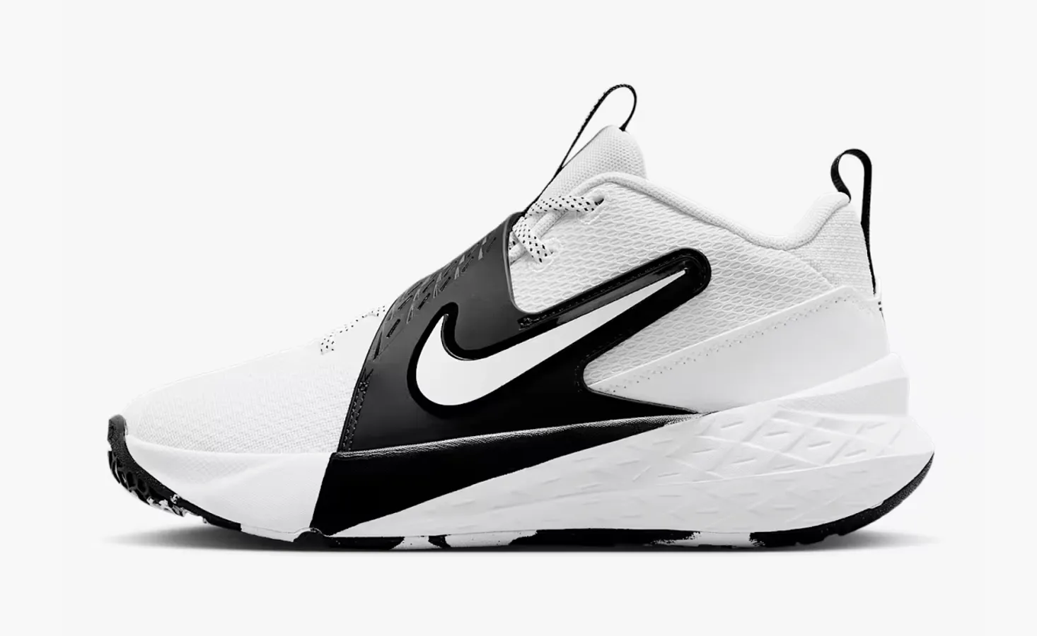 Nike Team Hustle D12 GS «White Black»