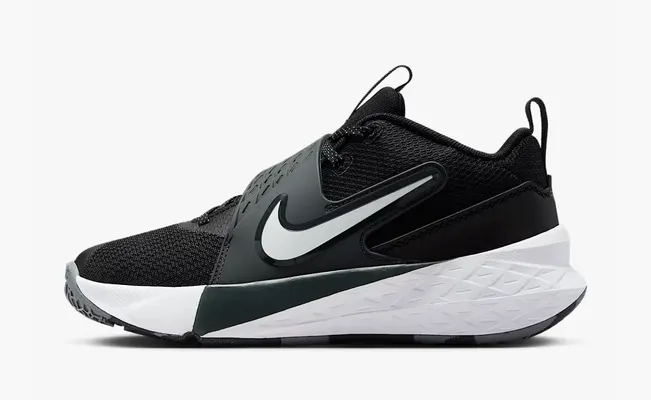 Кроссовки Nike Team Hustle D12 GS «Black White» chyernye