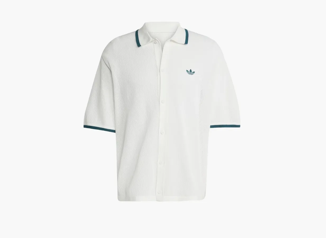 Adidas Originals Button Down Knitted Shirt  «Wonder White»