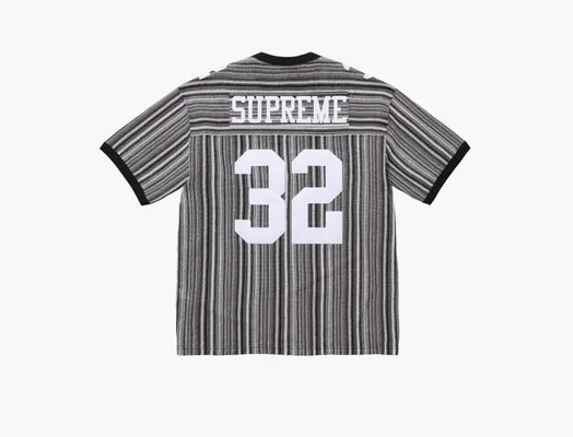 Одежда Supreme Open Knit Football Top  «Black» chyernye