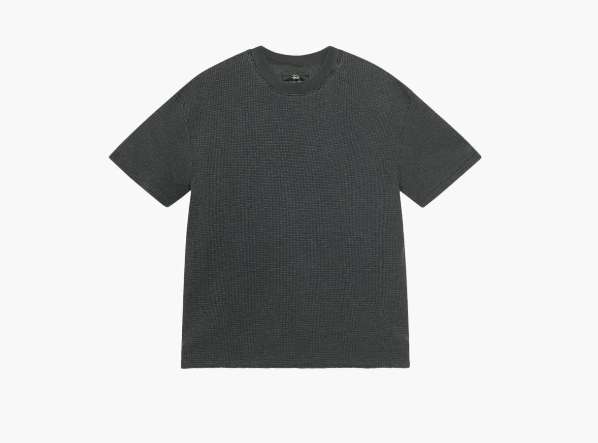 Stussy Pigment Dyed Short-Sleeve Thermal «Faded Black»