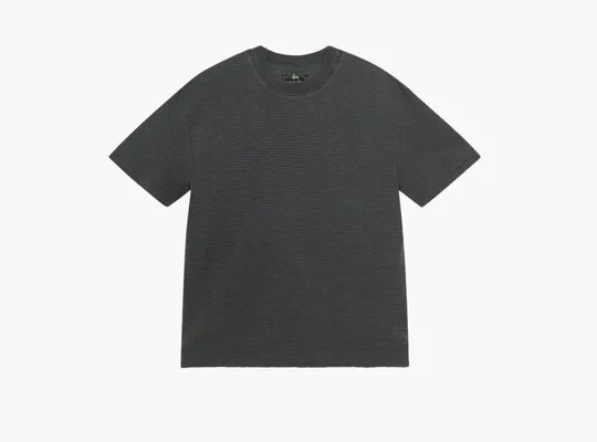 Одежда Stussy Pigment Dyed Short-Sleeve Thermal  «Faded Black» chyernye