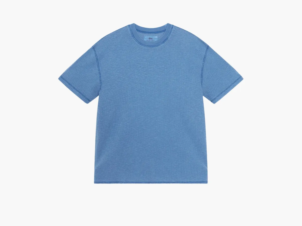 Stussy Pigment Dyed Short-Sleeve Thermal «Blue»