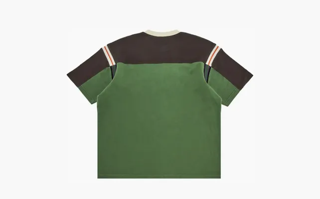 Одежда Supreme Split Short-Sleeve Football Top «Green» zelyenye