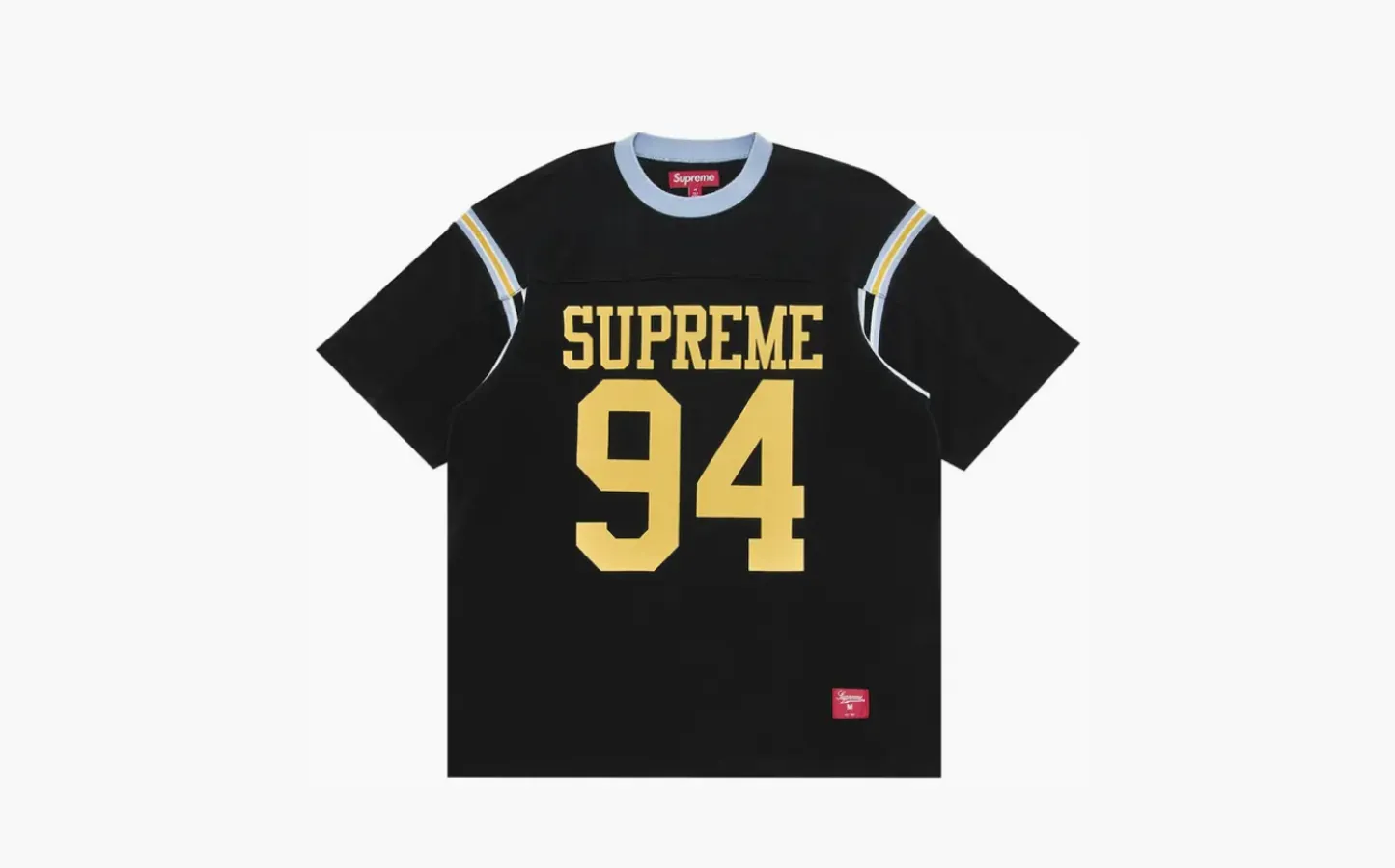 Supreme Split Short-Sleeve Football Top «Black»
