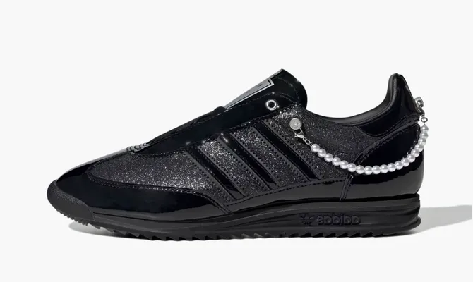  Adidas SL72 OG WMNS «Black Patent Pearls» chyernye