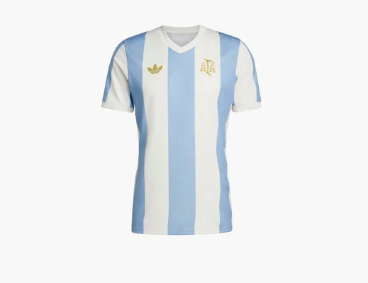 Одежда Adidas Argentina Anniversary Jersey T-Shirt  «Ambient Sky / Cloud White» белый
