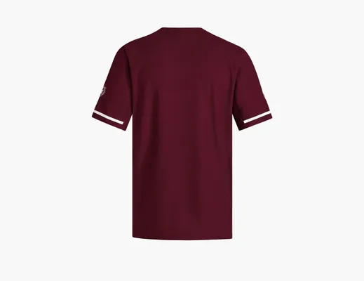 Одежда Adidas Texas A&M Reverse Retro Full-Button Jersey T-Shirt «Team Maroon» бордовый