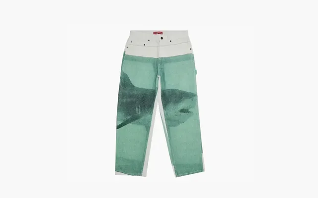 Одежда Supreme x Damien Hirst Painter Jean «White» belye