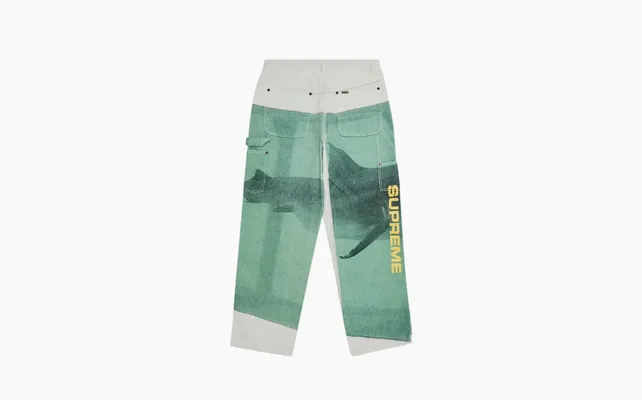 Одежда Supreme x Damien Hirst Painter Jean «White» belye