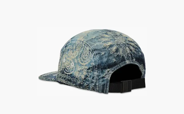 Аксессуары Supreme Bandana Jacquard Denim Camp Cap «Blue» sinie